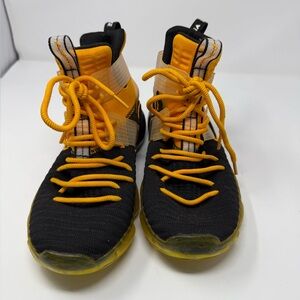 Vitike basketball shoes High-Top Sneakers - Black and Yellow Sz 39 (XCRPSQ)